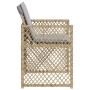 Sillones jardín con cojines 4 uds ratán sintético beige mezcla de , Sillas de jardín - Ref: Foro24-364955, Precio: 196,66 €, ...
