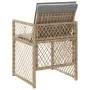 Sillones jardín con cojines 4 uds ratán sintético beige mezcla de , Sillas de jardín - Ref: Foro24-364955, Precio: 193,02 €, ...