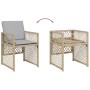 Sillones jardín con cojines 4 uds ratán sintético beige mezcla de , Sillas de jardín - Ref: Foro24-364955, Precio: 196,66 €, ...