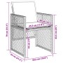 Gartensofas mit 4 Kissen aus beigem Kunststoff-Rattan-Mix. von , Gartenstühle - Ref: Foro24-364955, Preis: 196,66 €, Rabatt: %