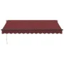 Manual retractable awning in burgundy color, 350x250 cm. by , Awnings - Ref: Foro24-3215299, Price: 214,84 €, Discount: %