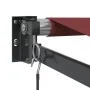 Manual retractable awning in burgundy color, 350x250 cm. by , Awnings - Ref: Foro24-3215299, Price: 214,84 €, Discount: %