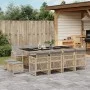 Garden dining set with 13-piece synthetic rattan beige cushions. by , Garden sets - Ref: Foro24-3210804, Price: 753,41 €, Dis...