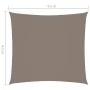 Square sail awning taupe gray Oxford fabric 4.5x4.5 m by vidaXL, Umbrellas - Ref: Foro24-135415, Price: 60,37 €, Discount: %