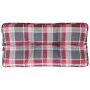 Cushion for a red checkered fabric pallet sofa 80x40x12 cm by , Cushions for chairs and sofas - Ref: Foro24-360614, Price: 23...
