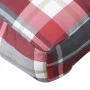 Cushion for a red checkered fabric pallet sofa 80x40x12 cm by , Cushions for chairs and sofas - Ref: Foro24-360614, Price: 23...