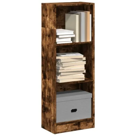 Estantería madera de ingeniería roble ahumado 40x24x109 cm de , Librerías y estanterías - Ref: Foro24-857778, Precio: 35,79 €...