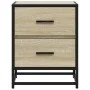 Bedside tables 2 units engineered wood Sonoma oak 40x31x50 cm by , Nightstands - Ref: Foro24-848677, Price: 83,13 €, Discount: %