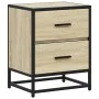 Bedside tables 2 units engineered wood Sonoma oak 40x31x50 cm by , Nightstands - Ref: Foro24-848677, Price: 83,13 €, Discount: %