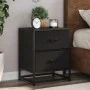 Bedside tables 2 units engineered wood black 40x31x50 cm by , Nightstands - Ref: Foro24-848675, Price: 89,25 €, Discount: %