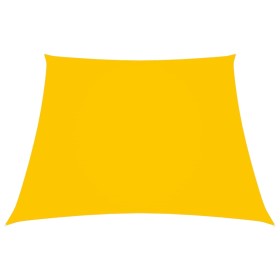 Toldo de vela trapezoidal de tela oxford amarillo 3/5x4 m