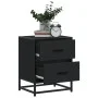 Bedside tables 2 units engineered wood black 40x31x50 cm by , Nightstands - Ref: Foro24-848675, Price: 89,25 €, Discount: %