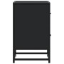 Nachttische 2 Stück aus schwarzer Ingenieurholz 40x31x50 cm von , Nachttische - Ref: Foro24-848675, Preis: 90,37 €, Rabatt: %