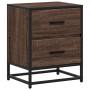 Engineered wood brown oak bedside table 40x31x50 cm by , Nightstands - Ref: Foro24-848682, Price: 52,05 €, Discount: %
