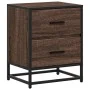 Engineered wood brown oak bedside table 40x31x50 cm by , Nightstands - Ref: Foro24-848682, Price: 51,35 €, Discount: %