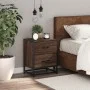 Engineered wood brown oak bedside table 40x31x50 cm by , Nightstands - Ref: Foro24-848682, Price: 51,35 €, Discount: %