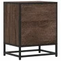 Engineered wood brown oak bedside table 40x31x50 cm by , Nightstands - Ref: Foro24-848682, Price: 51,35 €, Discount: %