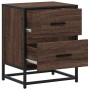Engineered wood brown oak bedside table 40x31x50 cm by , Nightstands - Ref: Foro24-848682, Price: 52,05 €, Discount: %