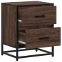 Engineered wood brown oak bedside table 40x31x50 cm by , Nightstands - Ref: Foro24-848682, Price: 51,35 €, Discount: %