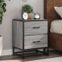 Bedside table made of gray Sonoma engineered wood, 40x31x50 cm. by , Nightstands - Ref: Foro24-848680, Price: 52,77 €, Discou...