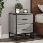 Bedside table made of gray Sonoma engineered wood, 40x31x50 cm. by , Nightstands - Ref: Foro24-848680, Price: 52,14 €, Discou...