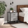 Bedside table made of gray Sonoma engineered wood, 40x31x50 cm. by , Nightstands - Ref: Foro24-848680, Price: 52,77 €, Discou...