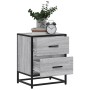 Bedside table made of gray Sonoma engineered wood, 40x31x50 cm. by , Nightstands - Ref: Foro24-848680, Price: 52,77 €, Discou...