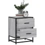 Bedside table made of gray Sonoma engineered wood, 40x31x50 cm. by , Nightstands - Ref: Foro24-848680, Price: 52,14 €, Discou...