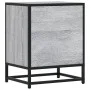 Bedside table made of gray Sonoma engineered wood, 40x31x50 cm. by , Nightstands - Ref: Foro24-848680, Price: 52,14 €, Discou...
