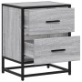 Bedside table made of gray Sonoma engineered wood, 40x31x50 cm. by , Nightstands - Ref: Foro24-848680, Price: 52,77 €, Discou...