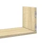Wall shelves 3 units engineered wood Sonoma oak 80x18x18 cm by , Shelves and shelves - Ref: Foro24-853292, Price: 34,17 €, Di...