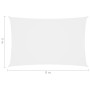 Rechteckige Segel Markise Oxford Stoff weiß 5x8 m von vidaXL, Sonnenschirme - Ref: Foro24-135276, Preis: 99,56 €, Rabatt: %