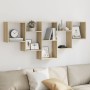 Engineered oak Sonoma wall shelf 159x18x66cm by , Shelves and shelves - Ref: Foro24-853301, Price: 52,78 €, Discount: %
