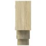 Engineered oak Sonoma wall shelf 159x18x66cm by , Shelves and shelves - Ref: Foro24-853301, Price: 51,99 €, Discount: %