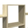 Engineered oak Sonoma wall shelf 159x18x66cm by , Shelves and shelves - Ref: Foro24-853301, Price: 51,99 €, Discount: %