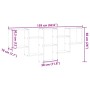 Engineered oak Sonoma wall shelf 159x18x66cm by , Shelves and shelves - Ref: Foro24-853301, Price: 52,78 €, Discount: %