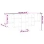 Engineered oak Sonoma wall shelf 159x18x66cm by , Shelves and shelves - Ref: Foro24-853301, Price: 51,99 €, Discount: %
