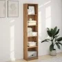 Estantería de madera de ingeniería roble artesanal 40x24x176 cm de , Librerías y estanterías - Ref: Foro24-857800, Precio: 66...