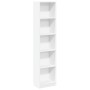 Weißes Regal aus Ingenieurholz 40x24x176 cm von , Bücherregale und Regale - Ref: Foro24-857792, Preis: 54,91 €, Rabatt: %