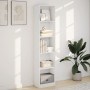 Weißes Regal aus Ingenieurholz 40x24x176 cm von , Bücherregale und Regale - Ref: Foro24-857792, Preis: 54,91 €, Rabatt: %