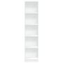 Weißes Regal aus Ingenieurholz 40x24x176 cm von , Bücherregale und Regale - Ref: Foro24-857792, Preis: 54,91 €, Rabatt: %