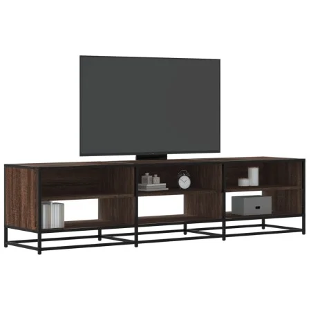 TV stand made of brown oak engineered wood, 180x40x46 cm by , TV Furniture - Ref: Foro24-3300809, Price: 115,66 €, Discount: %