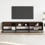 TV stand made of brown oak engineered wood, 180x40x46 cm by , TV Furniture - Ref: Foro24-3300809, Price: 115,66 €, Discount: %