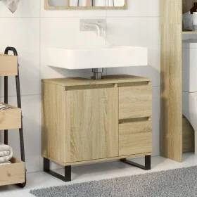 Armario de baño madera contrachapada roble Sonoma 65x33x60 cm de , Muebles de baño - Ref: Foro24-849678, Precio: 77,71 €, Des...