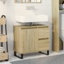 Armario de baño madera contrachapada roble Sonoma 65x33x60 cm de , Muebles de baño - Ref: Foro24-849678, Precio: 81,87 €, Des...