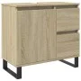 Badezimmerschrank aus Eichenholz-Sonoma-Sperrholz 65x33x60 cm. von , Badezimmermöbel - Ref: Foro24-849678, Preis: 80,65 €, Ra...