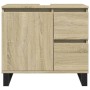 Armario de baño madera contrachapada roble Sonoma 65x33x60 cm de , Muebles de baño - Ref: Foro24-849678, Precio: 81,87 €, Des...