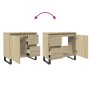 Armario de baño madera contrachapada roble Sonoma 65x33x60 cm de , Muebles de baño - Ref: Foro24-849678, Precio: 81,87 €, Des...