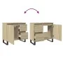 Badezimmerschrank aus Eichenholz-Sonoma-Sperrholz 65x33x60 cm. von , Badezimmermöbel - Ref: Foro24-849678, Preis: 80,65 €, Ra...