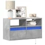 Wand-TV-Möbel mit LED-Lichtern in Betongrau 80x31x45 cm von , TV-Möbel - Ref: Foro24-852330, Preis: 58,99 €, Rabatt: %
